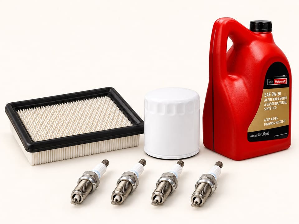 Kit de afinación: filtro de aire, filtro de aceite, aceite Motorcraft y bujías
